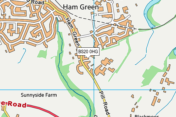 BS20 0HG map - OS VectorMap District (Ordnance Survey)