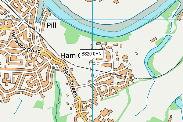 BS20 0HN map - OS VectorMap District (Ordnance Survey)