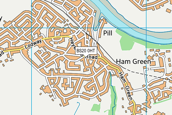 BS20 0HT map - OS VectorMap District (Ordnance Survey)