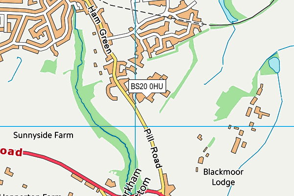 St Katherine's School map (BS20 0HU) - OS VectorMap District (Ordnance Survey)