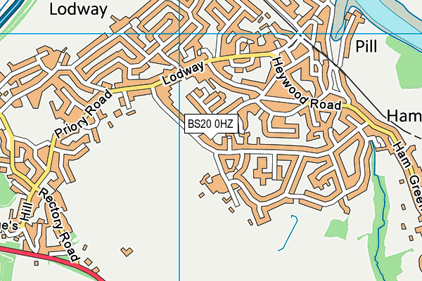 BS20 0HZ map - OS VectorMap District (Ordnance Survey)