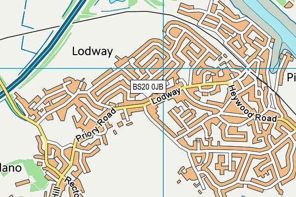 BS20 0JB map - OS VectorMap District (Ordnance Survey)