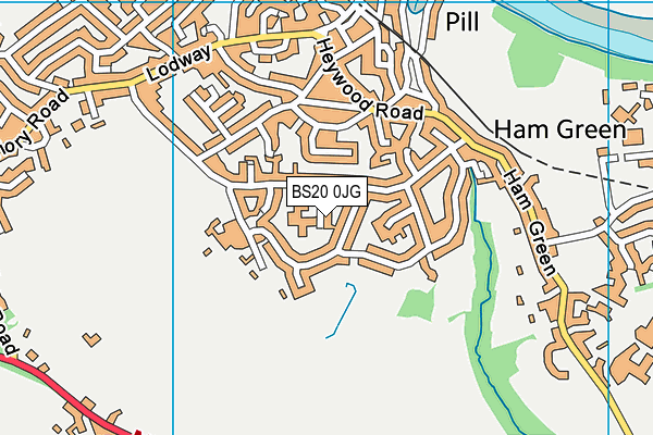 BS20 0JG map - OS VectorMap District (Ordnance Survey)