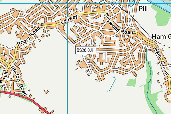 BS20 0JH map - OS VectorMap District (Ordnance Survey)