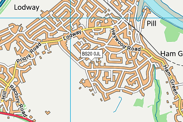 BS20 0JL map - OS VectorMap District (Ordnance Survey)