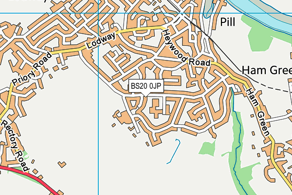 BS20 0JP map - OS VectorMap District (Ordnance Survey)