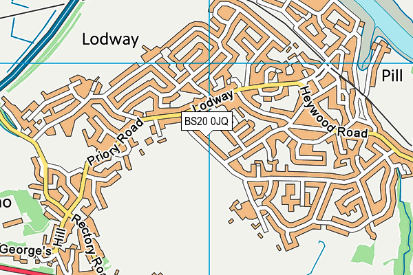 BS20 0JQ map - OS VectorMap District (Ordnance Survey)
