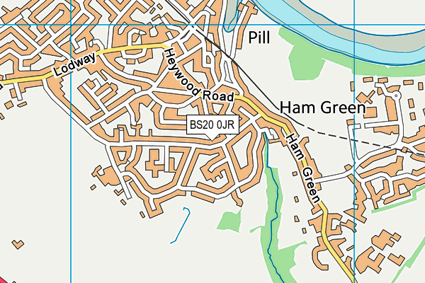 BS20 0JR map - OS VectorMap District (Ordnance Survey)