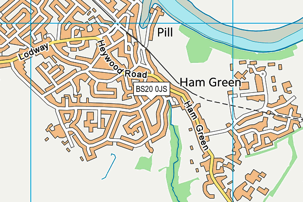 BS20 0JS map - OS VectorMap District (Ordnance Survey)