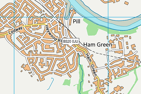 BS20 0JU map - OS VectorMap District (Ordnance Survey)