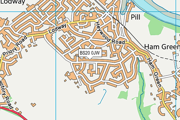 BS20 0JW map - OS VectorMap District (Ordnance Survey)