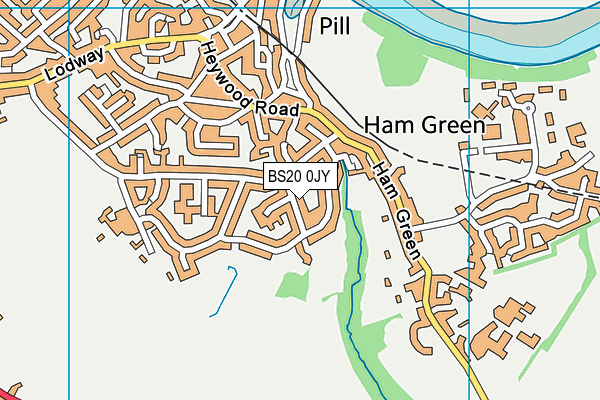 BS20 0JY map - OS VectorMap District (Ordnance Survey)