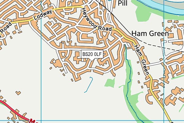 BS20 0LF map - OS VectorMap District (Ordnance Survey)