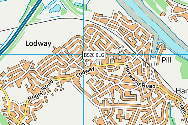 BS20 0LG map - OS VectorMap District (Ordnance Survey)