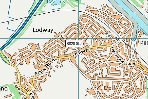 BS20 0LJ map - OS VectorMap District (Ordnance Survey)