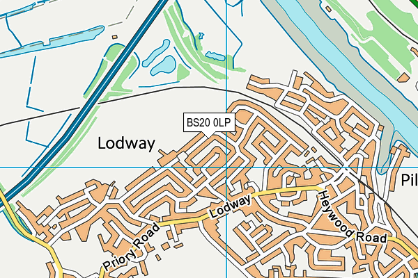BS20 0LP map - OS VectorMap District (Ordnance Survey)