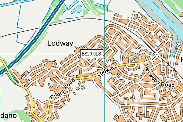 BS20 0LS map - OS VectorMap District (Ordnance Survey)