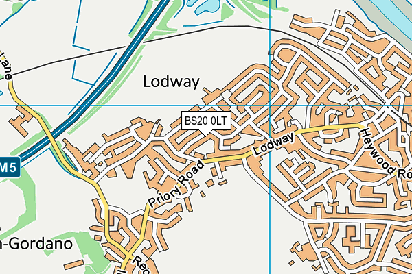 BS20 0LT map - OS VectorMap District (Ordnance Survey)