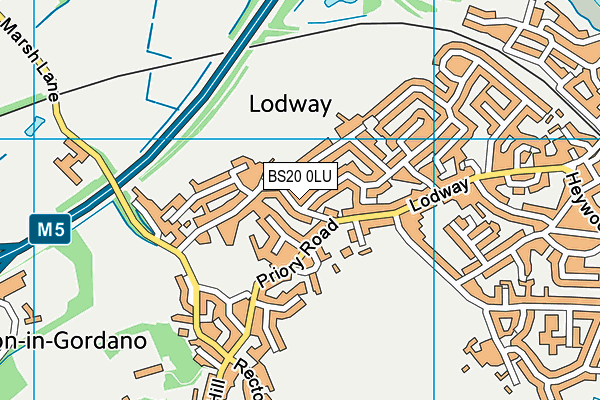 BS20 0LU map - OS VectorMap District (Ordnance Survey)