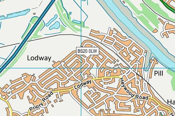 BS20 0LW map - OS VectorMap District (Ordnance Survey)