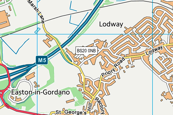 BS20 0NB map - OS VectorMap District (Ordnance Survey)