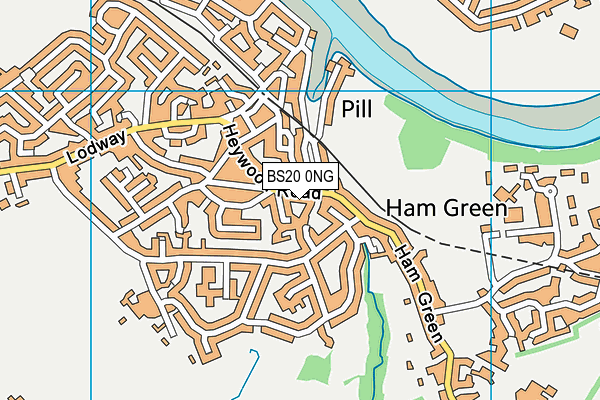 BS20 0NG map - OS VectorMap District (Ordnance Survey)