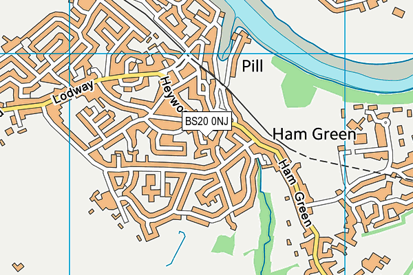 BS20 0NJ map - OS VectorMap District (Ordnance Survey)