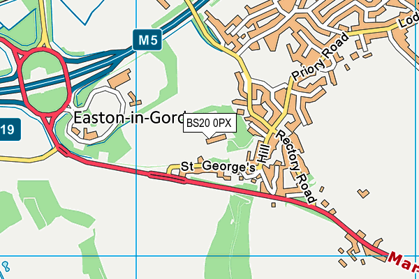 BS20 0PX map - OS VectorMap District (Ordnance Survey)