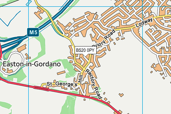 BS20 0PY map - OS VectorMap District (Ordnance Survey)