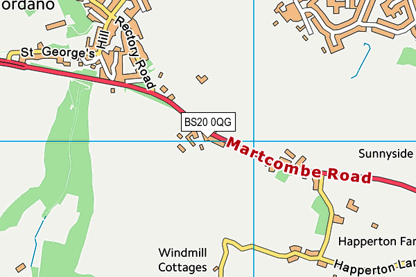 BS20 0QG map - OS VectorMap District (Ordnance Survey)