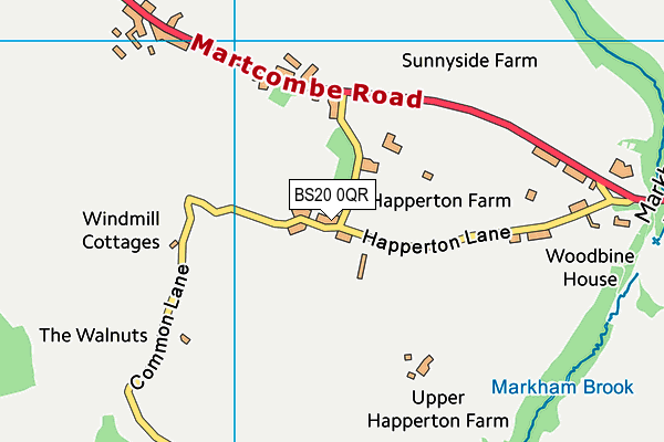 BS20 0QR map - OS VectorMap District (Ordnance Survey)