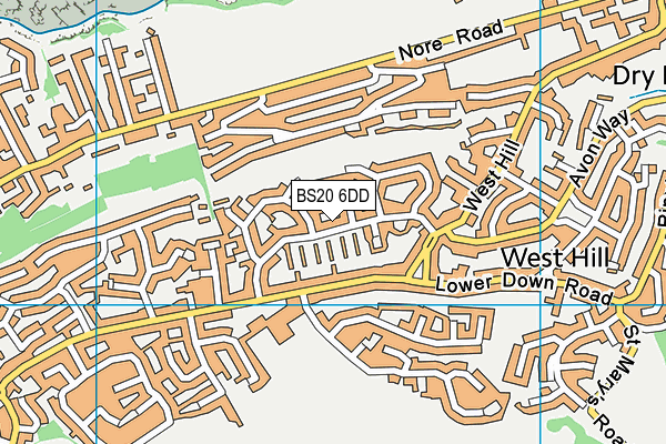 BS20 6DD map - OS VectorMap District (Ordnance Survey)