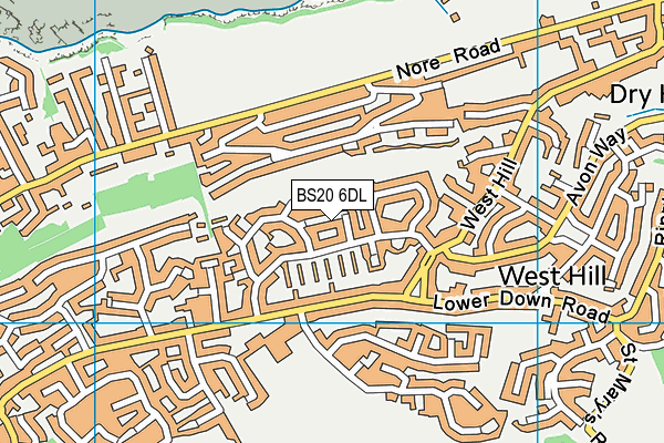 BS20 6DL map - OS VectorMap District (Ordnance Survey)