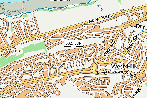 BS20 6DN map - OS VectorMap District (Ordnance Survey)