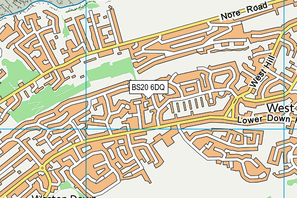 BS20 6DQ map - OS VectorMap District (Ordnance Survey)