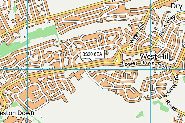 BS20 6EA map - OS VectorMap District (Ordnance Survey)