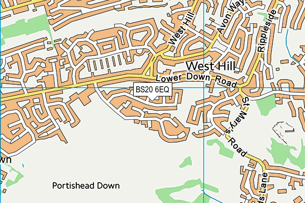 BS20 6EQ map - OS VectorMap District (Ordnance Survey)