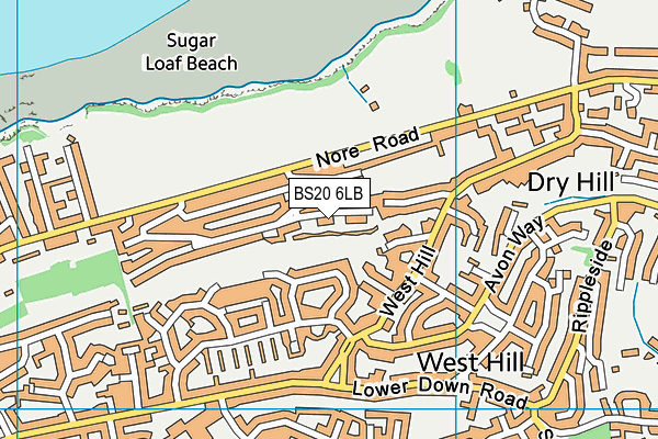 BS20 6LB map - OS VectorMap District (Ordnance Survey)