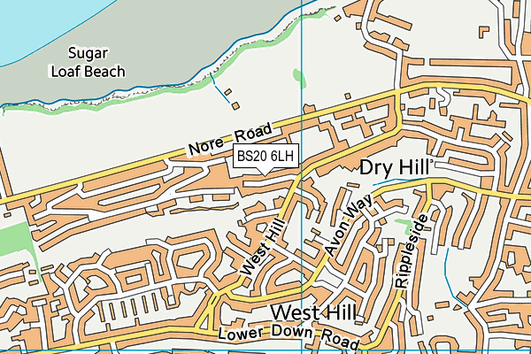 BS20 6LH map - OS VectorMap District (Ordnance Survey)