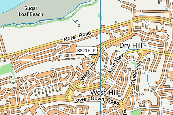 BS20 6LP map - OS VectorMap District (Ordnance Survey)