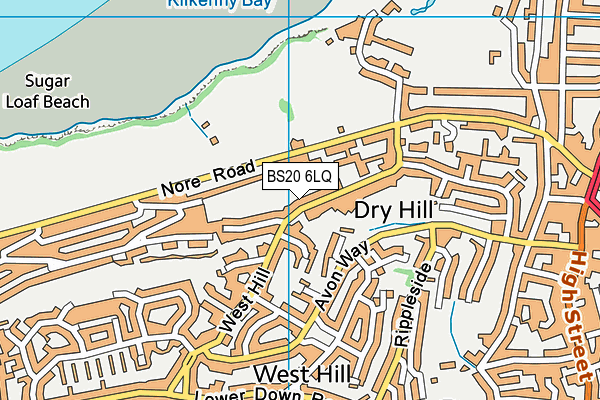BS20 6LQ map - OS VectorMap District (Ordnance Survey)