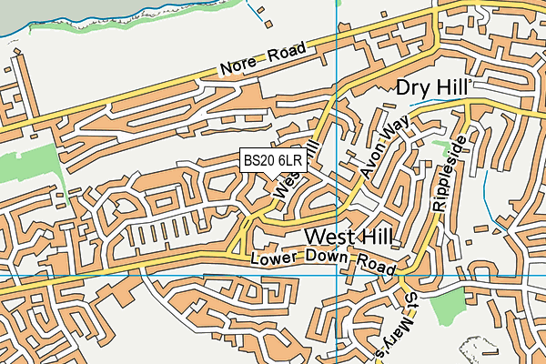 BS20 6LR map - OS VectorMap District (Ordnance Survey)