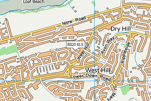 BS20 6LS map - OS VectorMap District (Ordnance Survey)