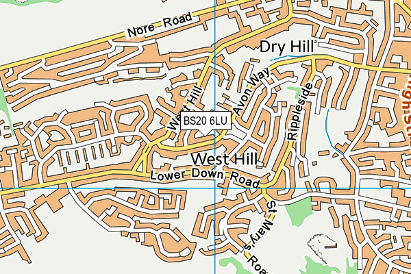 BS20 6LU map - OS VectorMap District (Ordnance Survey)