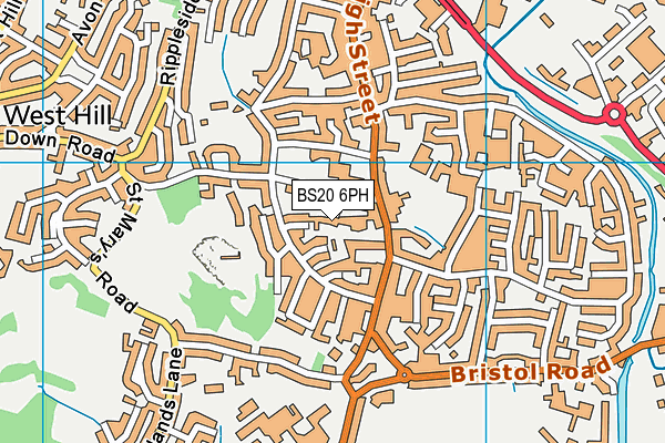 BS20 6PH map - OS VectorMap District (Ordnance Survey)