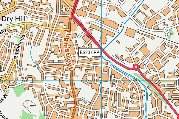 BS20 6PP map - OS VectorMap District (Ordnance Survey)