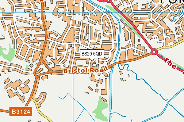 BS20 6QD map - OS VectorMap District (Ordnance Survey)
