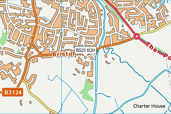 BS20 6QH map - OS VectorMap District (Ordnance Survey)