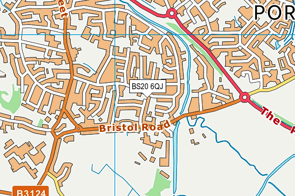BS20 6QJ map - OS VectorMap District (Ordnance Survey)