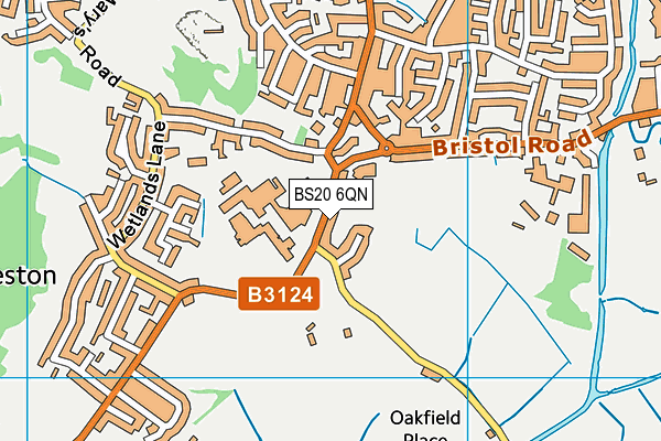 BS20 6QN map - OS VectorMap District (Ordnance Survey)